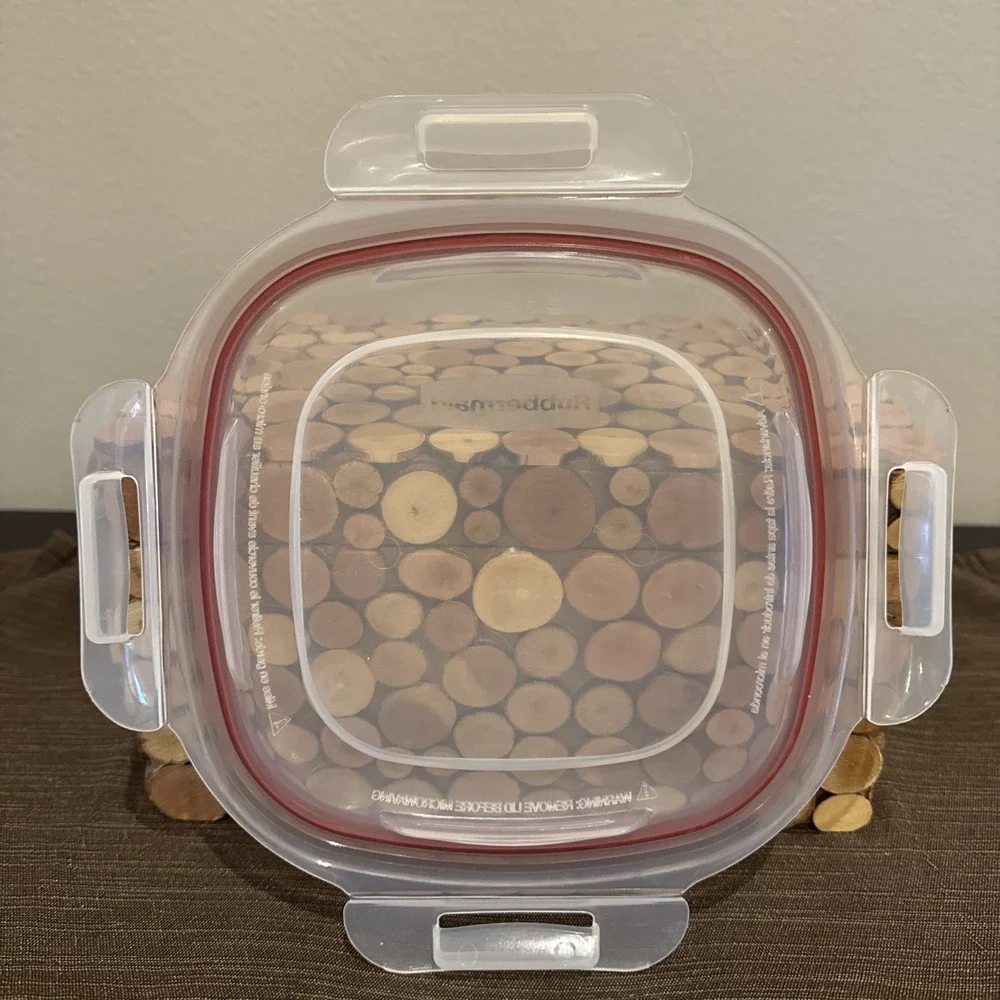Rubbermaid Replacement Lid Seal 7L00 6.5x6.5 Red Inner Seal‎